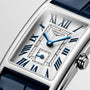 DolceVita | 32mm, Stainless Steel, Silver Gilt "flinqué" Dial, Blue Alligator Strap, Womens Watch