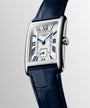 DolceVita | 37mm, Stainless Steel, Silver "flinqué" Dial, Midnight Blue Alligator Leather Strap, Womens Watch