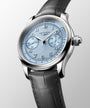 Master Chrono Monopusher | 41mm, Stainless Steel Case, Frosted Blue "Barleycorn" Dial
