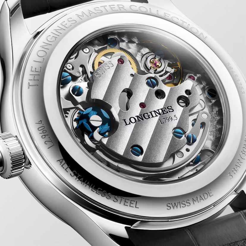 Master Chrono Monopusher | 41mm, Stainless Steel Case, Frosted Blue "Barleycorn" Dial