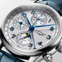 Master Chrono Moonphase | 41mm, Stainless Steel Case, Alligator Strap