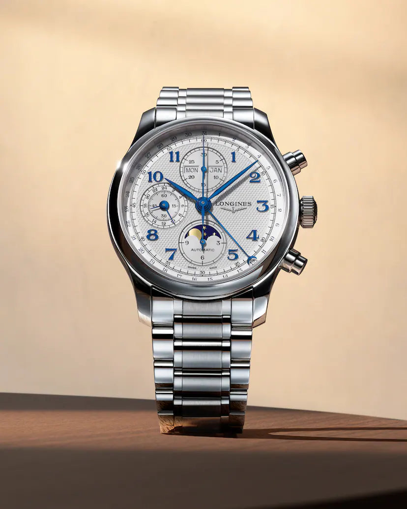 Master Chrono Moonphase | 41mm, Stainless Steel, Silver "Barelycorn" Dial
