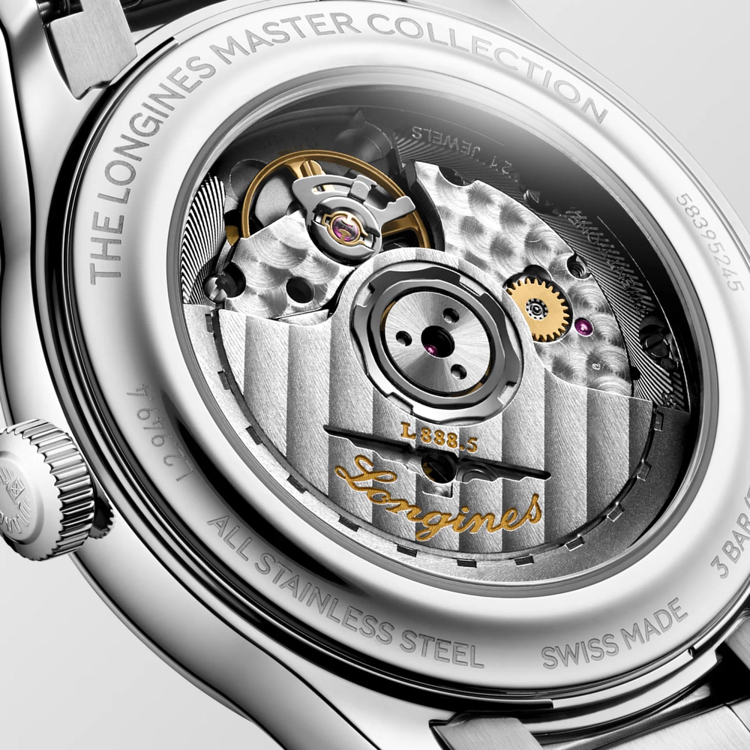 Master | 39mm, Stainless Steel, Blue "barleycorn" Dial, Mens Watch