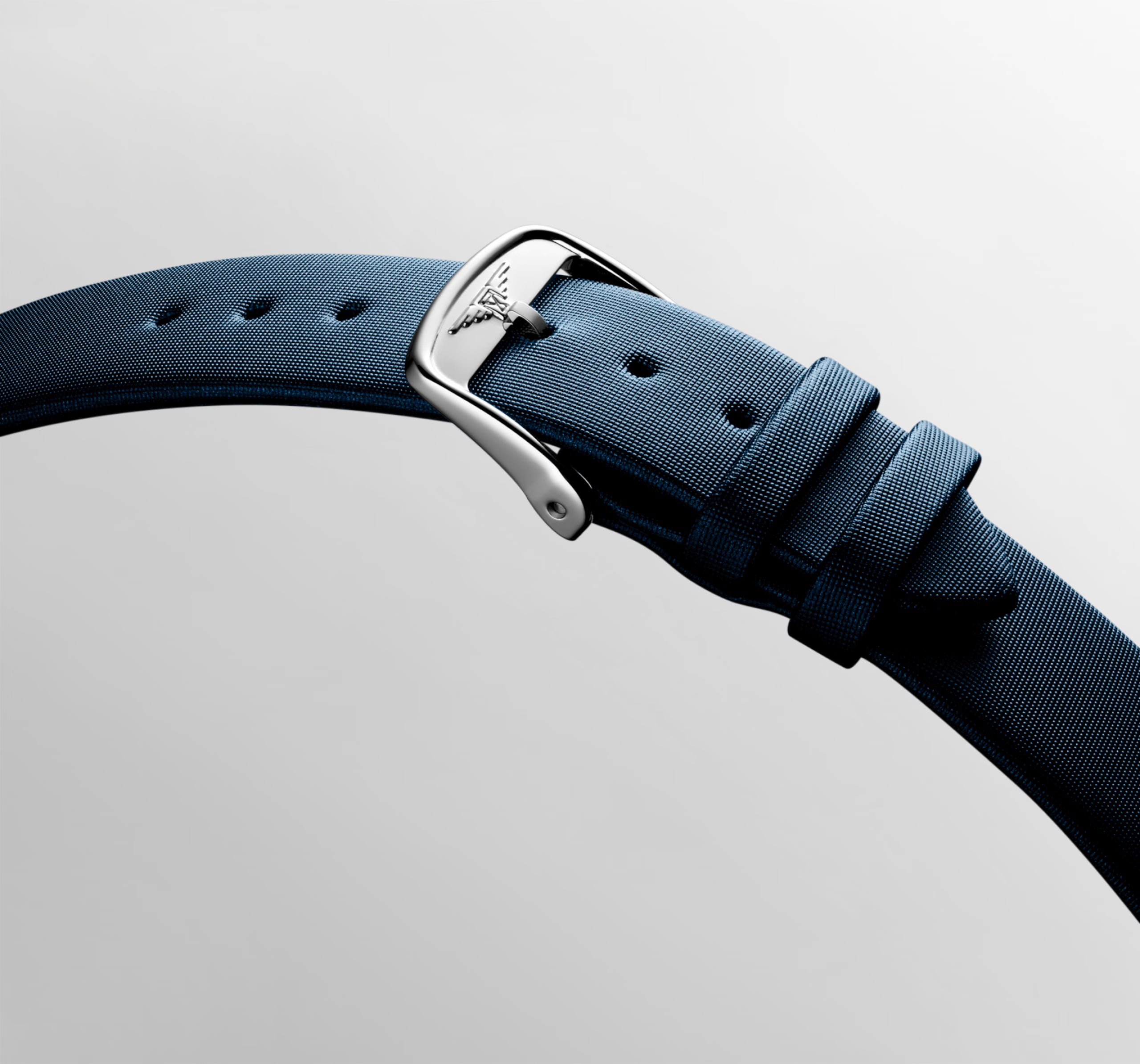 Mini DolceVita | 29mm, Stainless Steel, Snow-set & White mother-of-pearl Dial, Blue Veal Leather Strap, Womens Watch