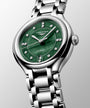 PrimaLuna | 30mm, Stainless Steel, Vivid Green mother-of-pearl Dial, Womens Watch