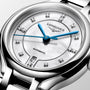 PrimaLuna | 30mm, Stainless Steel, White mother-of-pearl Dial, Womens Watch