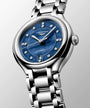 PrimaLuna | 30mm, Stainless Steel, Luminous Blue mother-of-pearl Dial, Womens Watch