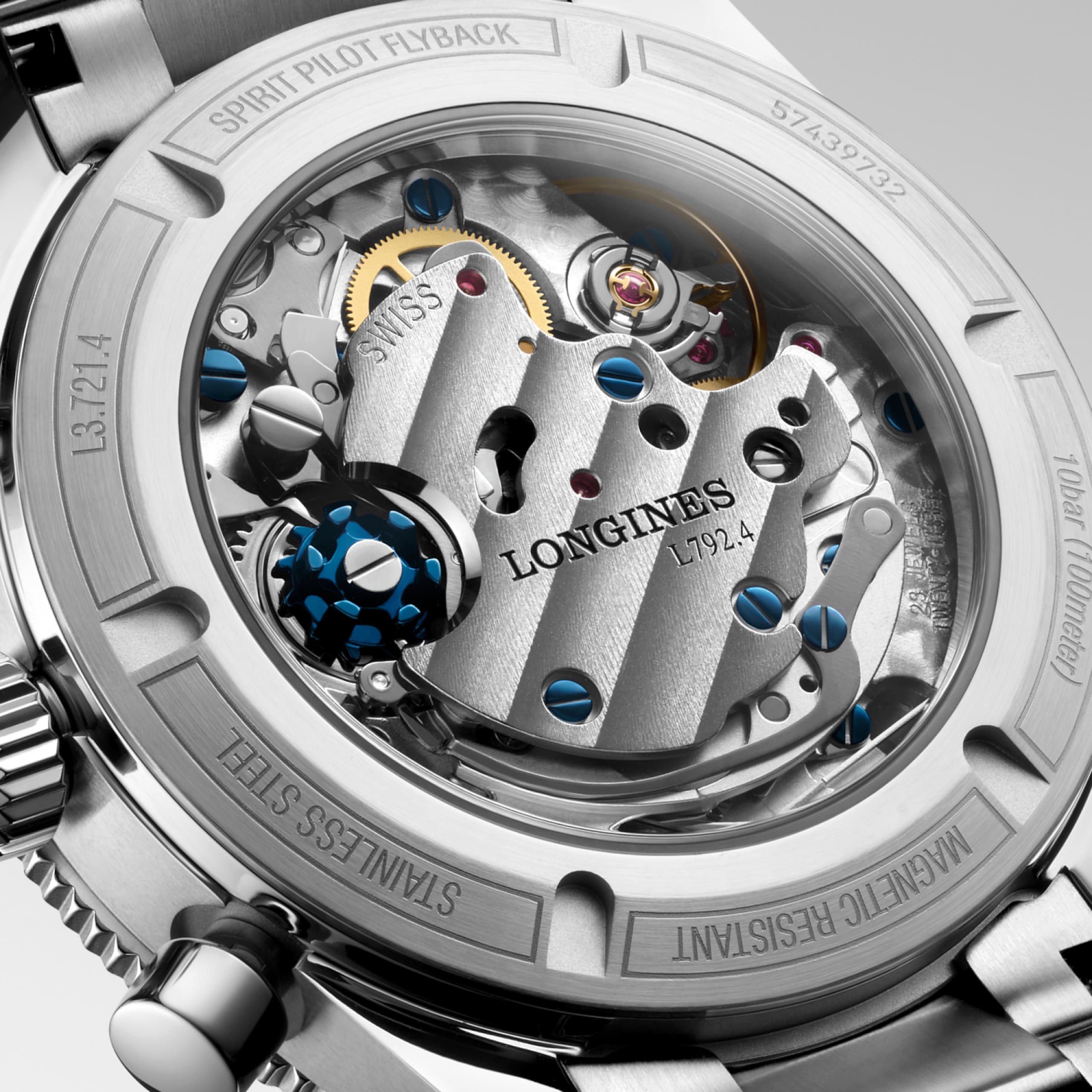 Spirit Pilot Flyback | 39mm, Stainless Steel