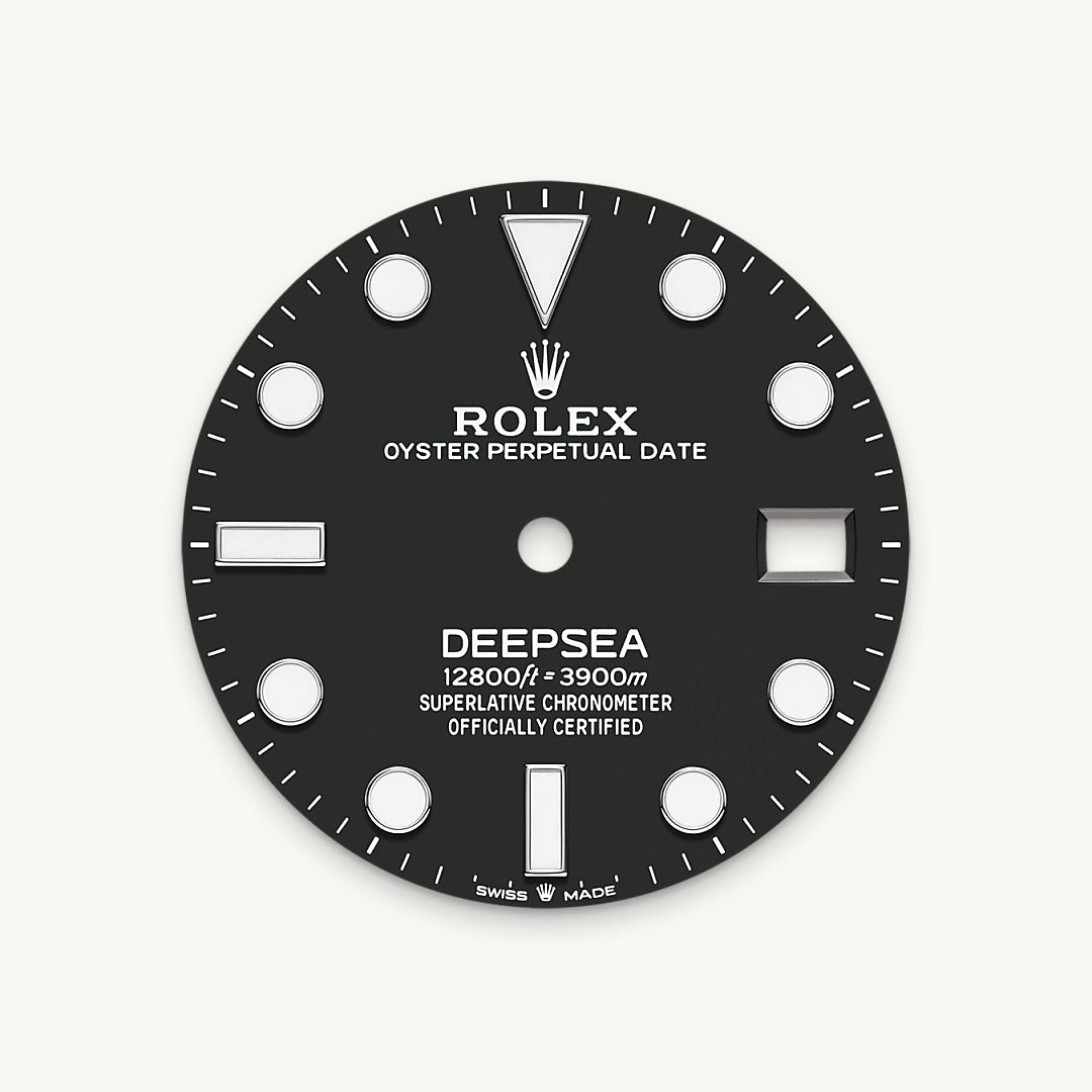 Intense black dial