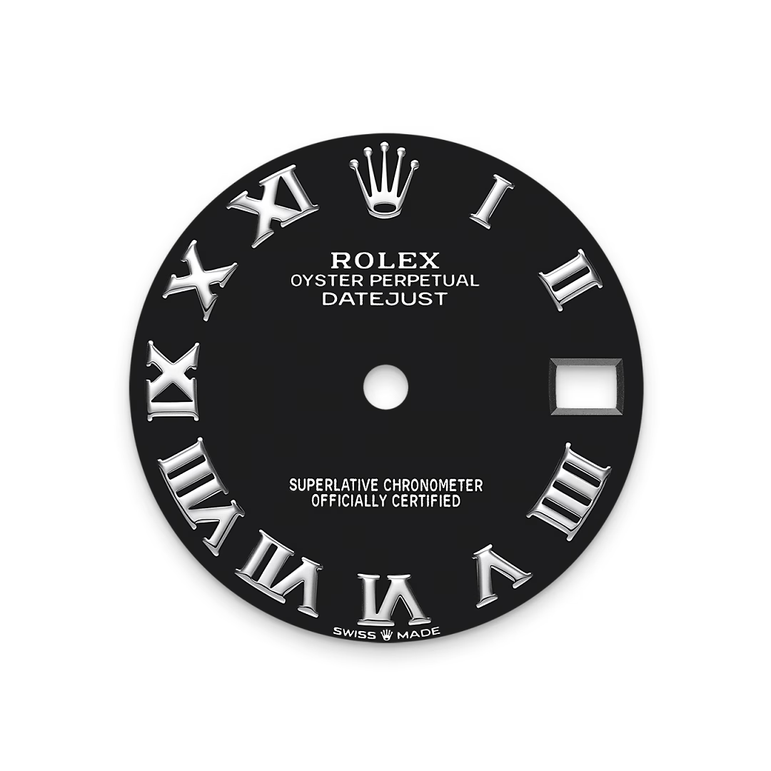 Bright black dial