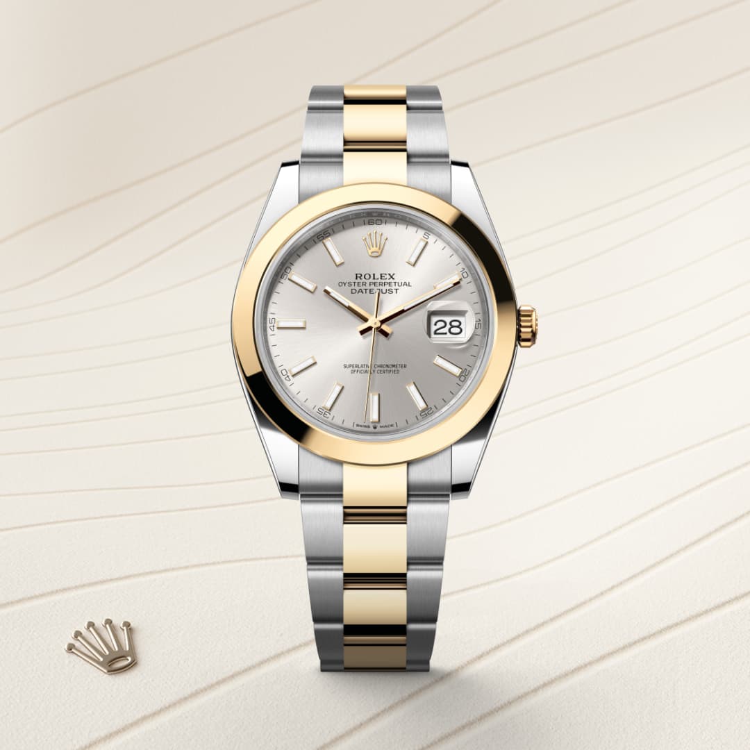 Rolex Datejust 41 in Oyster, 41 mm, Oystersteel and yellow gold