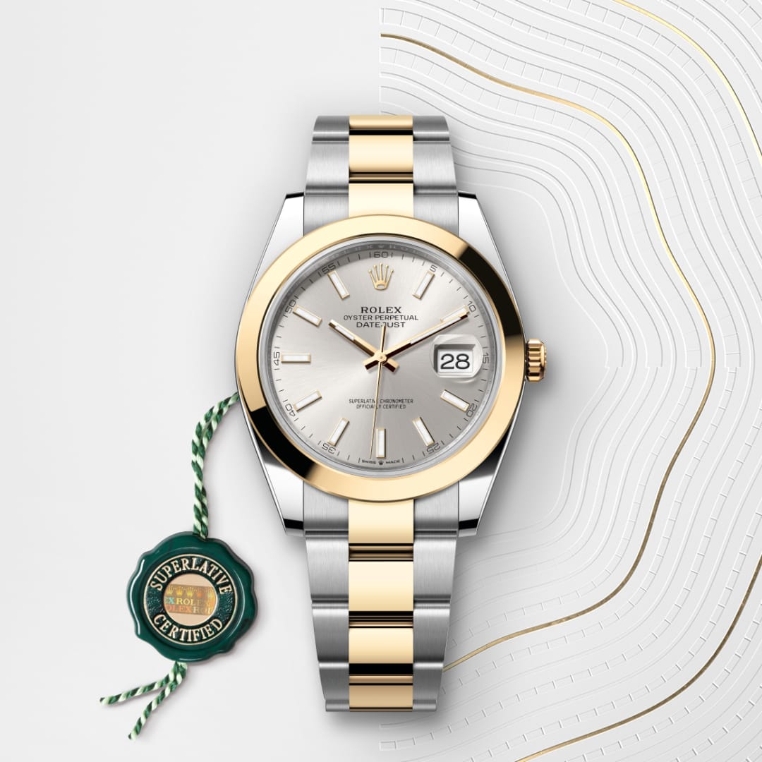Rolex Datejust 41 in Oyster, 41 mm, Oystersteel and yellow gold