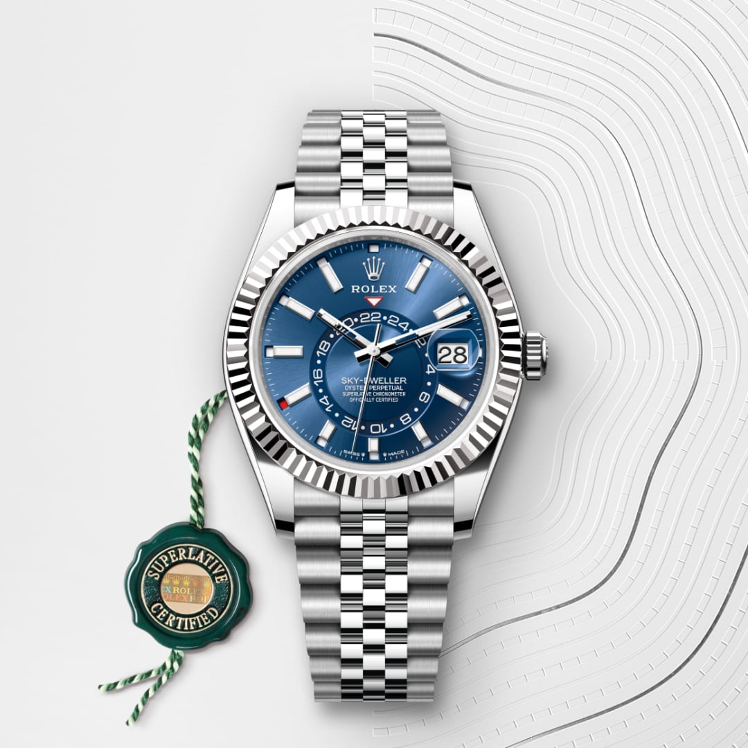 Rolex Sky-Dweller Oyster, 42 mm, Oystersteel and white gold