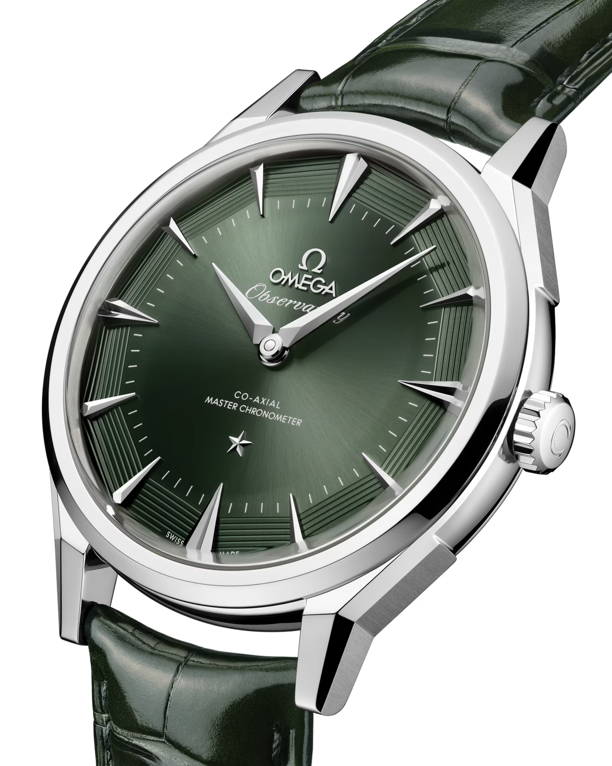 OMEGA Constellation Observatory | 39mm, Green Leather Strap, Men's