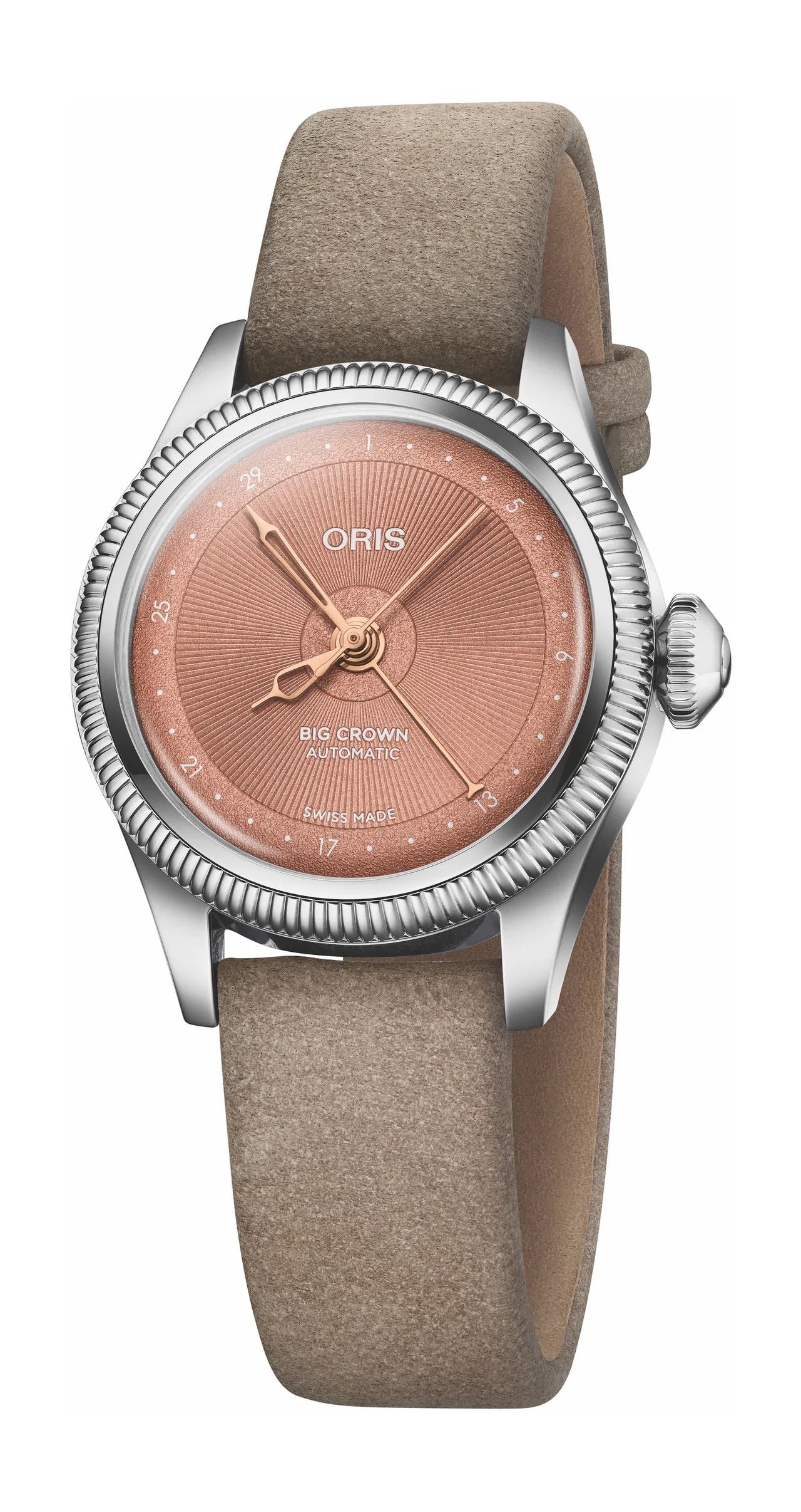 Big Crown Pointer Date | 29mm, Stainless Steel Case, Leather Strap
