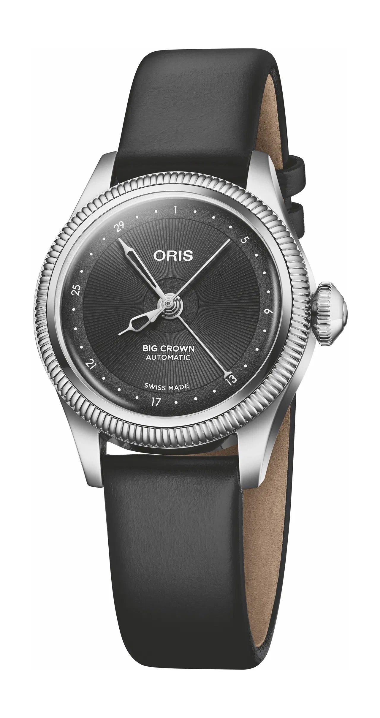 Big Crown Pointer Date | 29mm, Stainless Steel Case, Leather Strap