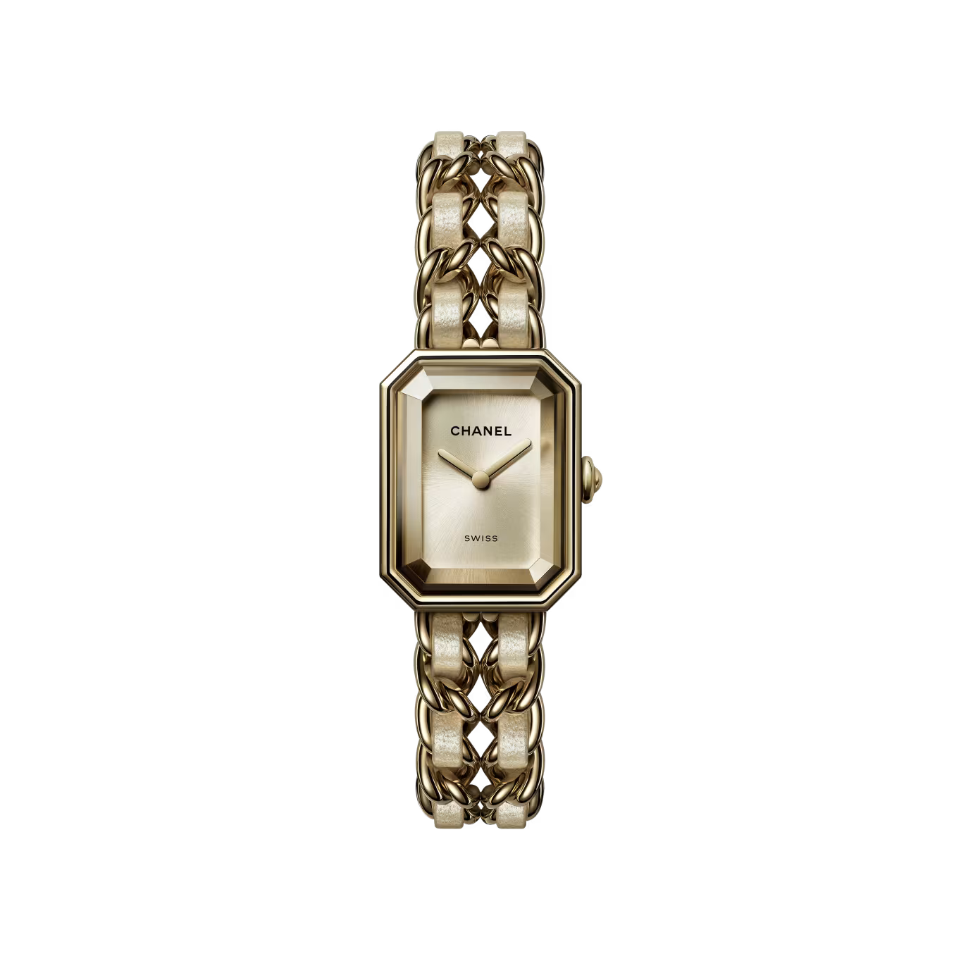 Première Iconic Chain Gold Brown | 26.1mm, Steel Case, Steel Chain Bracelet with 18K Yellow Gold Coating