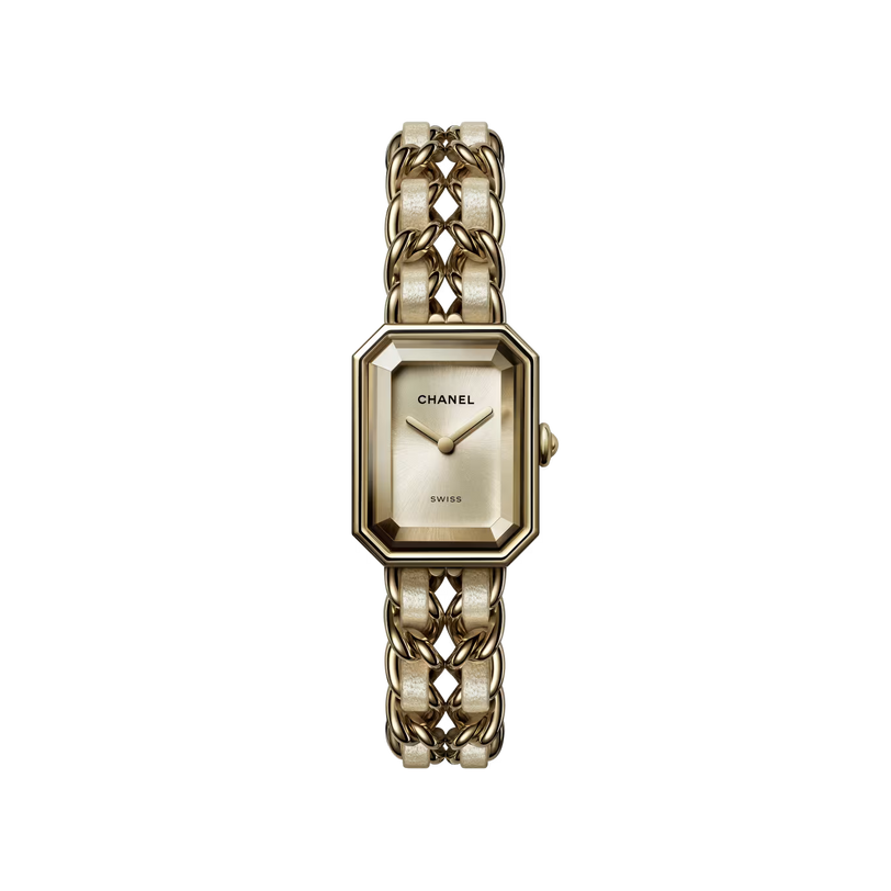 Première Iconic Chain Gold Brown | 26.1mm, Steel Case, Steel Chain Bracelet with 18K Yellow Gold Coating