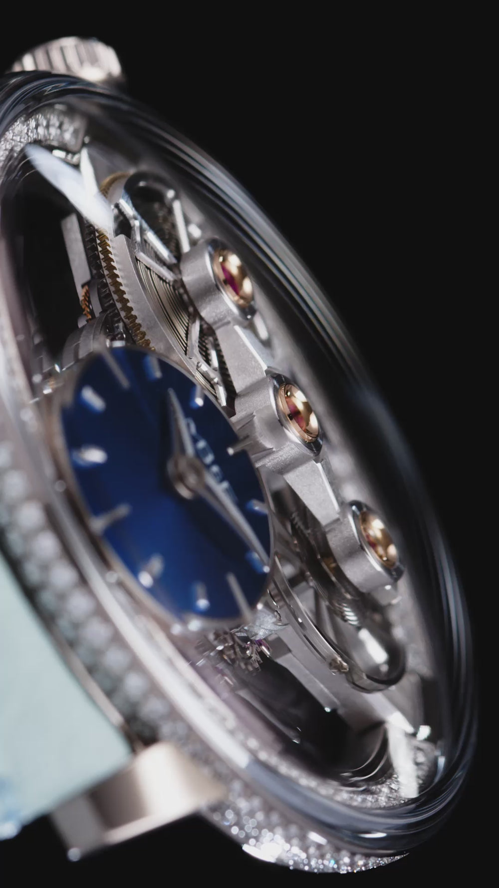 SP One Pave | 38mm, Blue Dial, Silver Case, Women's Watch