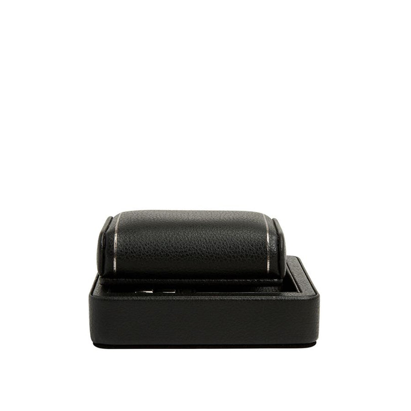 Black roller and holder on a white background