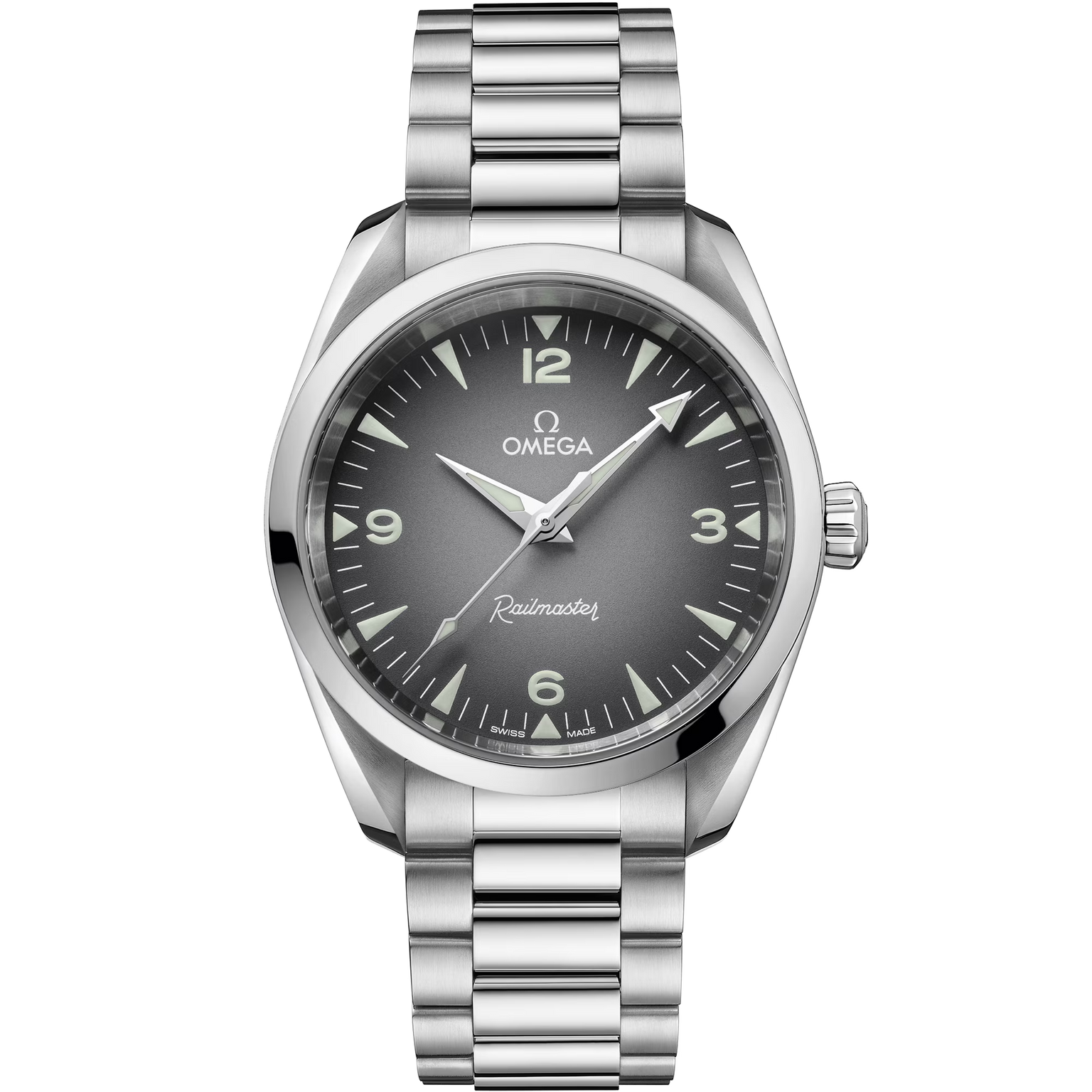 OMEGA Seamaster Railmaster Grey Dial Steel Bracelet