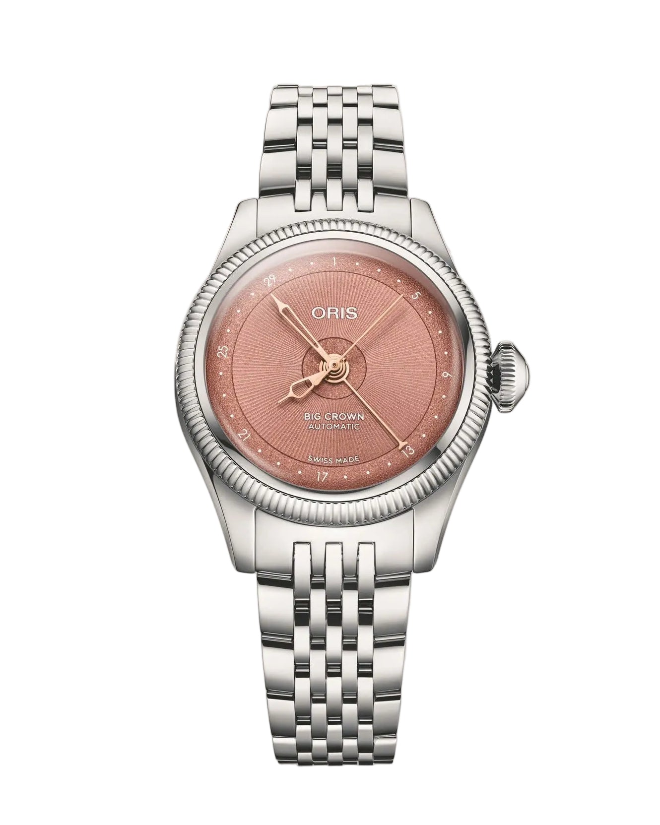 Big Crown Pointer Date | 29mm, Pink Dial, Stainless Steel Case