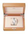OMEGA Seamaster Aqua Terra 150M 30mm Steel on Steel Silver Dial Watch in a wooden box