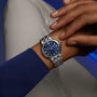 Clair de Rose Blue | 26mm, Stainless Steel and Diamonds