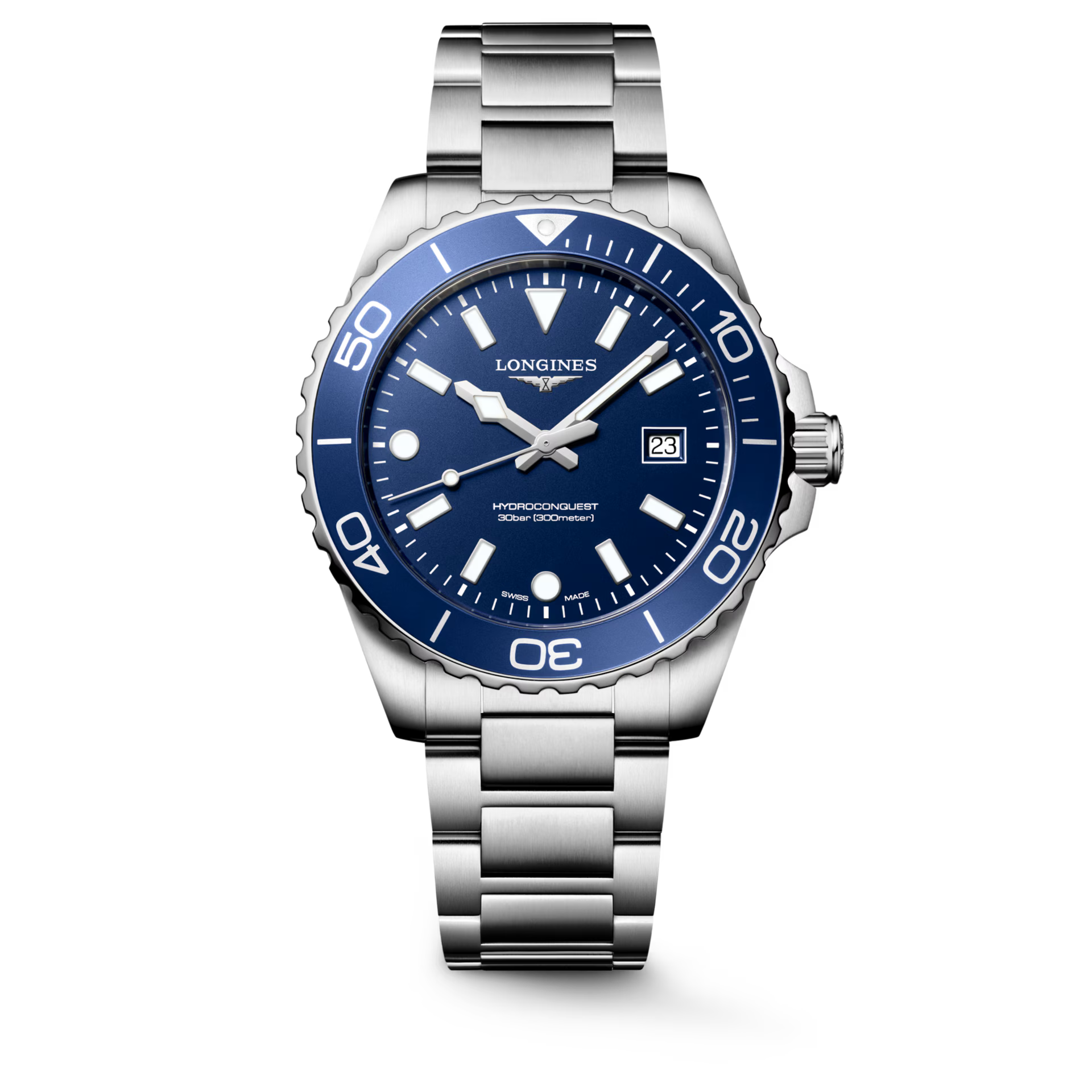 HydroConquest | 42mm, Stainless Steel, Blue Dial