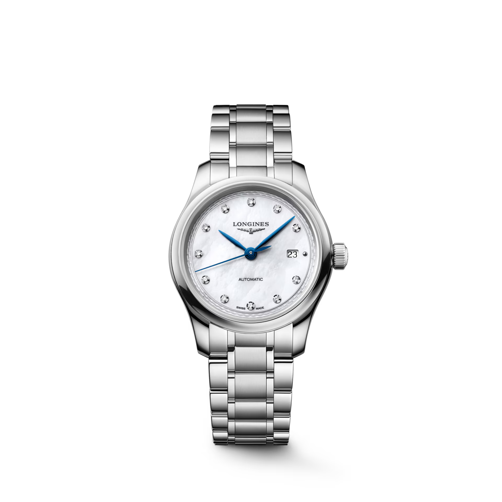 Master | 30mm, Stainless Steel, White mother-of-pearl Dial,  Womens Watch