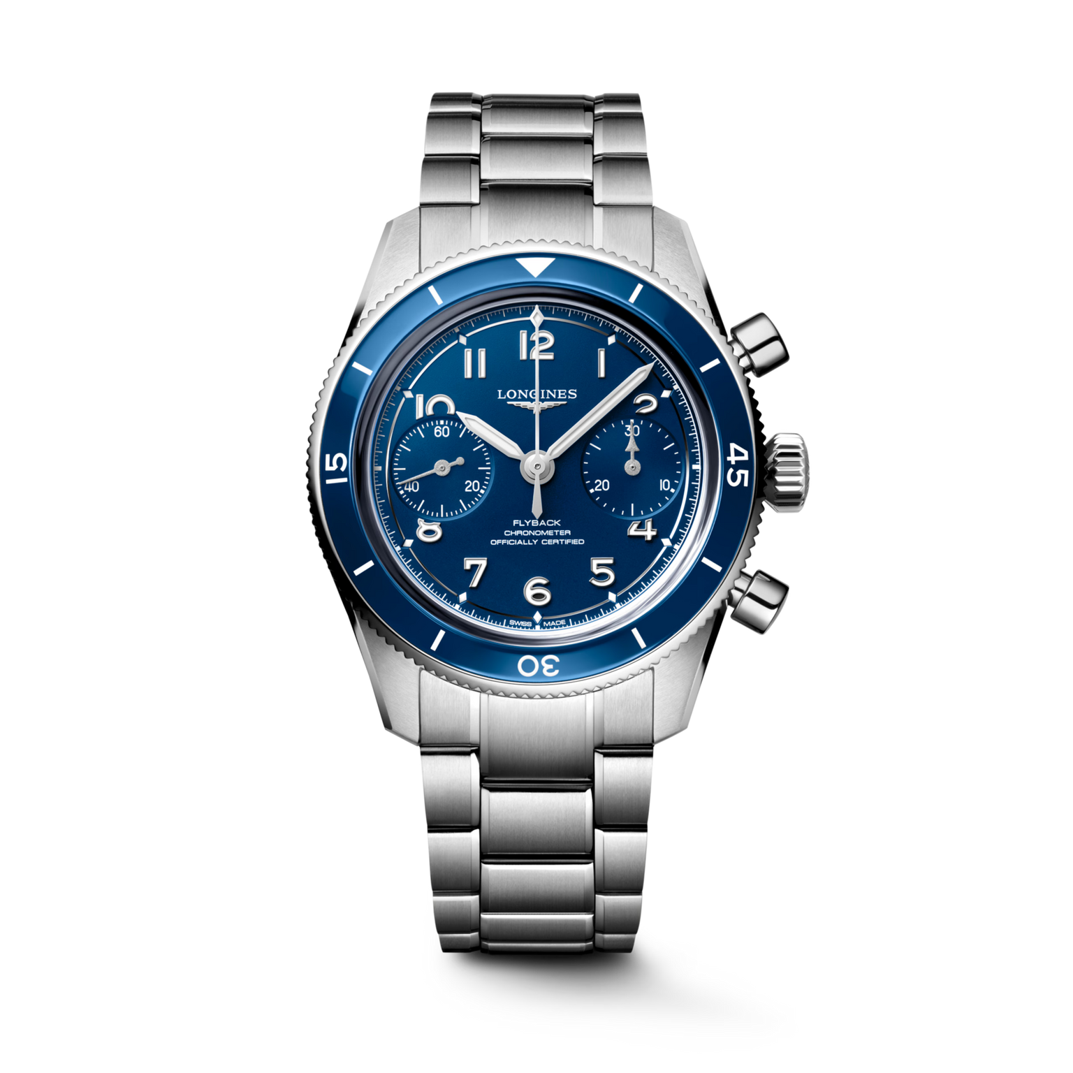 Spirit Pilot Flyback | 39mm, Stainless Steel