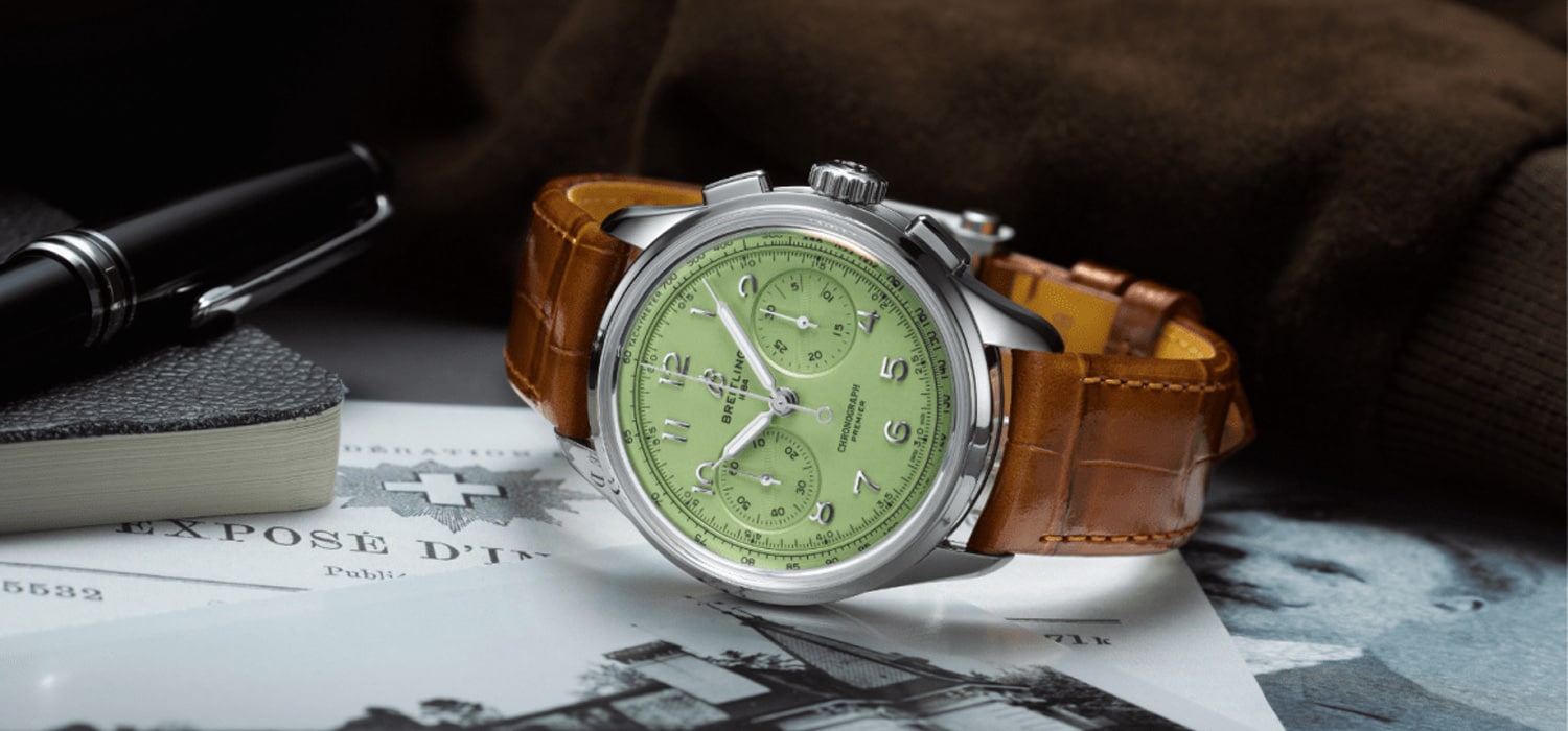 Breitling Premier Heritage Green